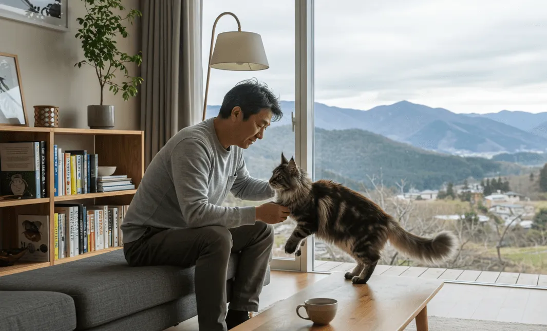 猫とくつろぐ暮らし